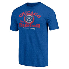 Chicago Cubs Cooperstown Collection Our Game Tri-Blend T-Shirt - Heather Royal