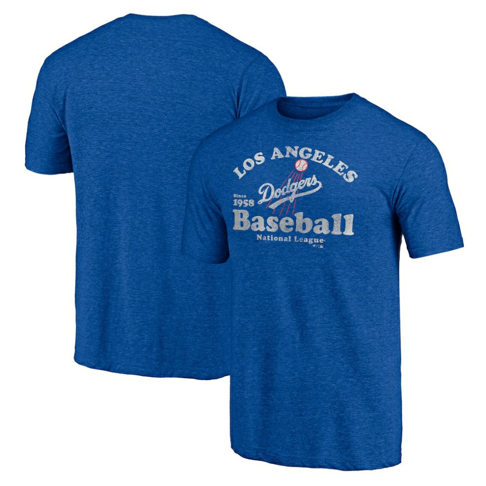 Los Angeles Dodgers Cooperstown Collection Our Game Tri-Blend T-Shirt - Heather Royal