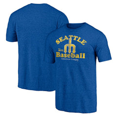 Seattle Mariners Cooperstown Collection Our Game Tri-Blend T-Shirt - Heather Royal