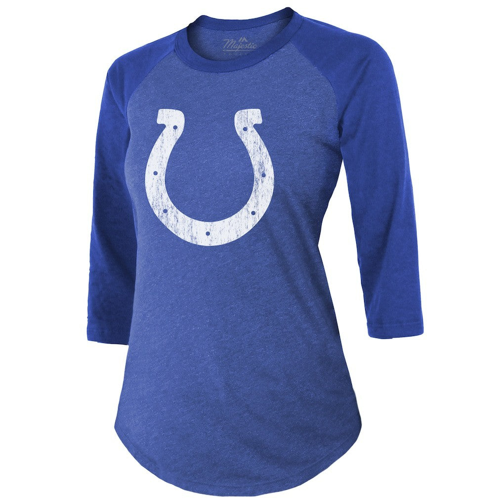 Anthony Richardson Indianapolis Colts Majestic Threads Women's Player Name & Number Tri-Blend 3/4-Sleeve Fitted T-Shirt - Royal online