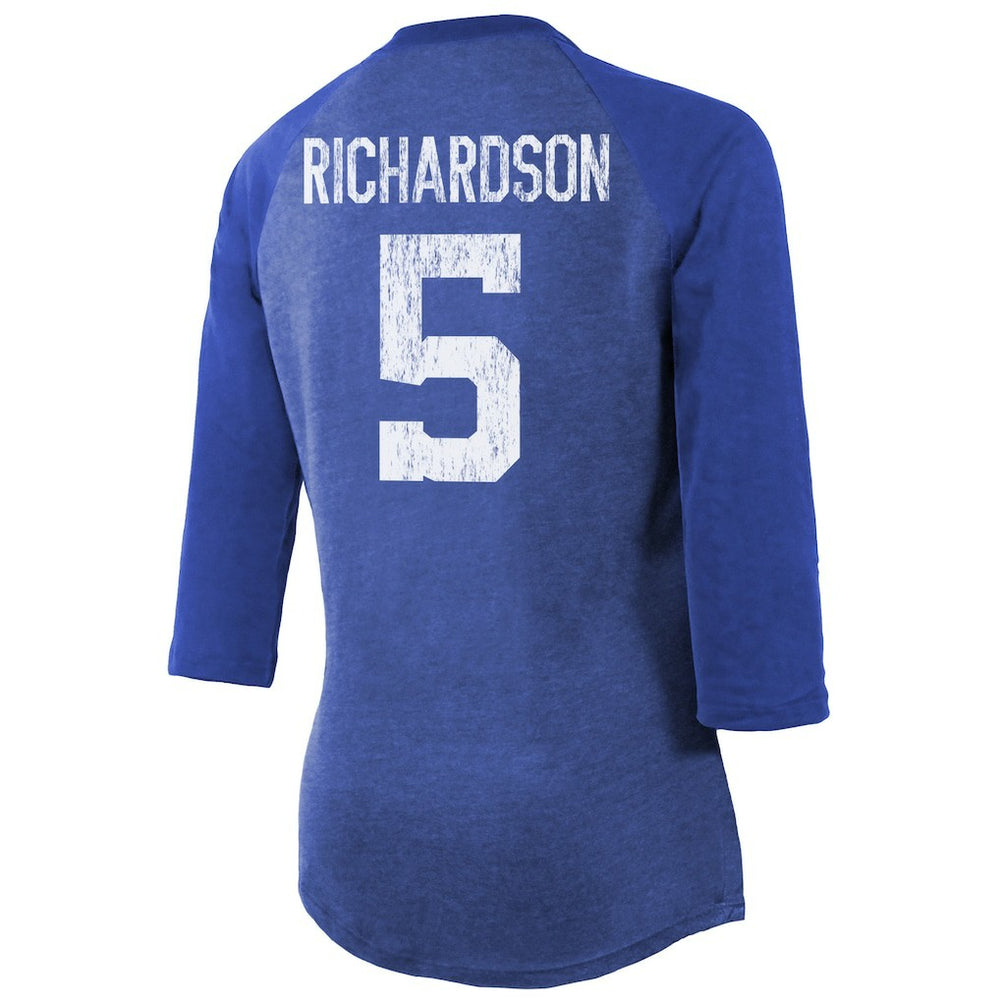 Anthony Richardson Indianapolis Colts Majestic Threads Women's Player Name & Number Tri-Blend 3/4-Sleeve Fitted T-Shirt - Royal online