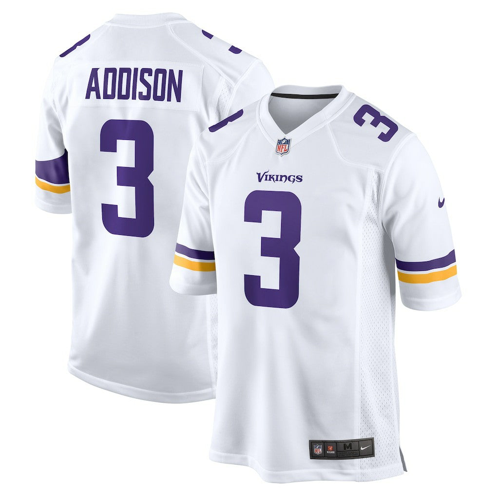 Jordan Addison Minnesota Vikings Away Game Jersey - White | Nike online