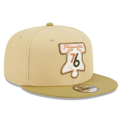Philadelphia 76ers Green Collection Repreve 9FIFTY Snapback Hat - Khaki/Tan | New Era sale