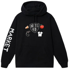 Brooklyn Nets NBA x MARKET Unisex Claymation Pullover Hoodie - Black sale