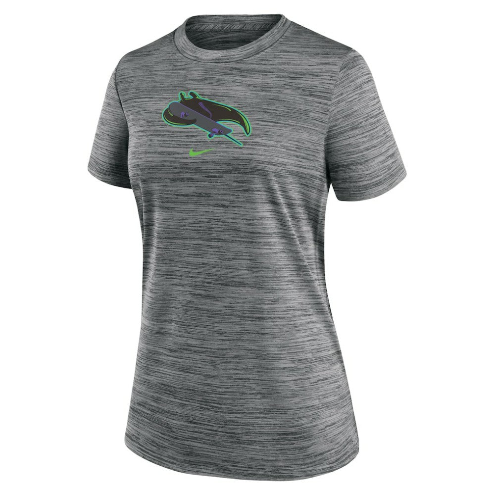 Tampa Bay Rays Women's 2024 City Connect Authentic Collection Velocity Performance T-Shirt - Charcoal | Nike