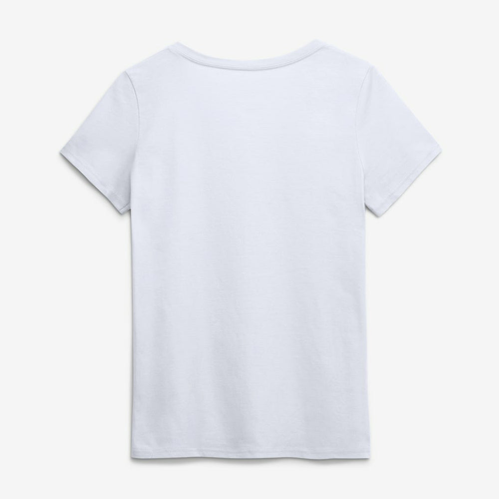 New England Patriots Logo Athletic Women's Primary Logo V-Neck T-Shirt - White discount
