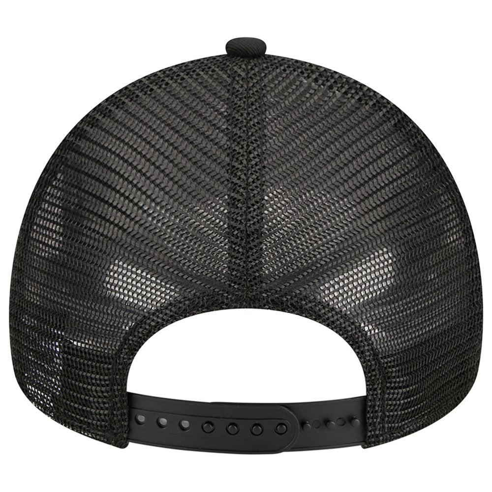 Miami Marlins A-Frame 9FORTY Trucker Adjustable Hat - Black | New Era