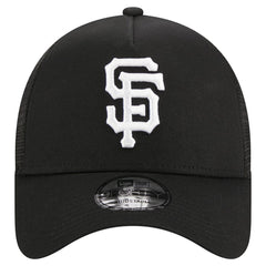 San Francisco Giants A-Frame 9FORTY Trucker Adjustable Hat - Black | New Era
