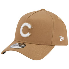 Chicago Cubs A-Frame 9FORTY Adjustable Hat - Khaki | New Era