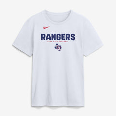 Texas Rangers Bold Team Name T-Shirt - White | Nike