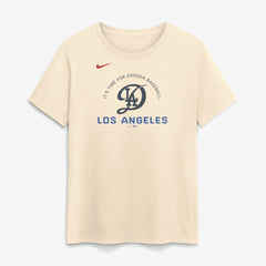 Los Angeles Dodgers Women's City Connect Arch T-Shirt - Natural | Nike