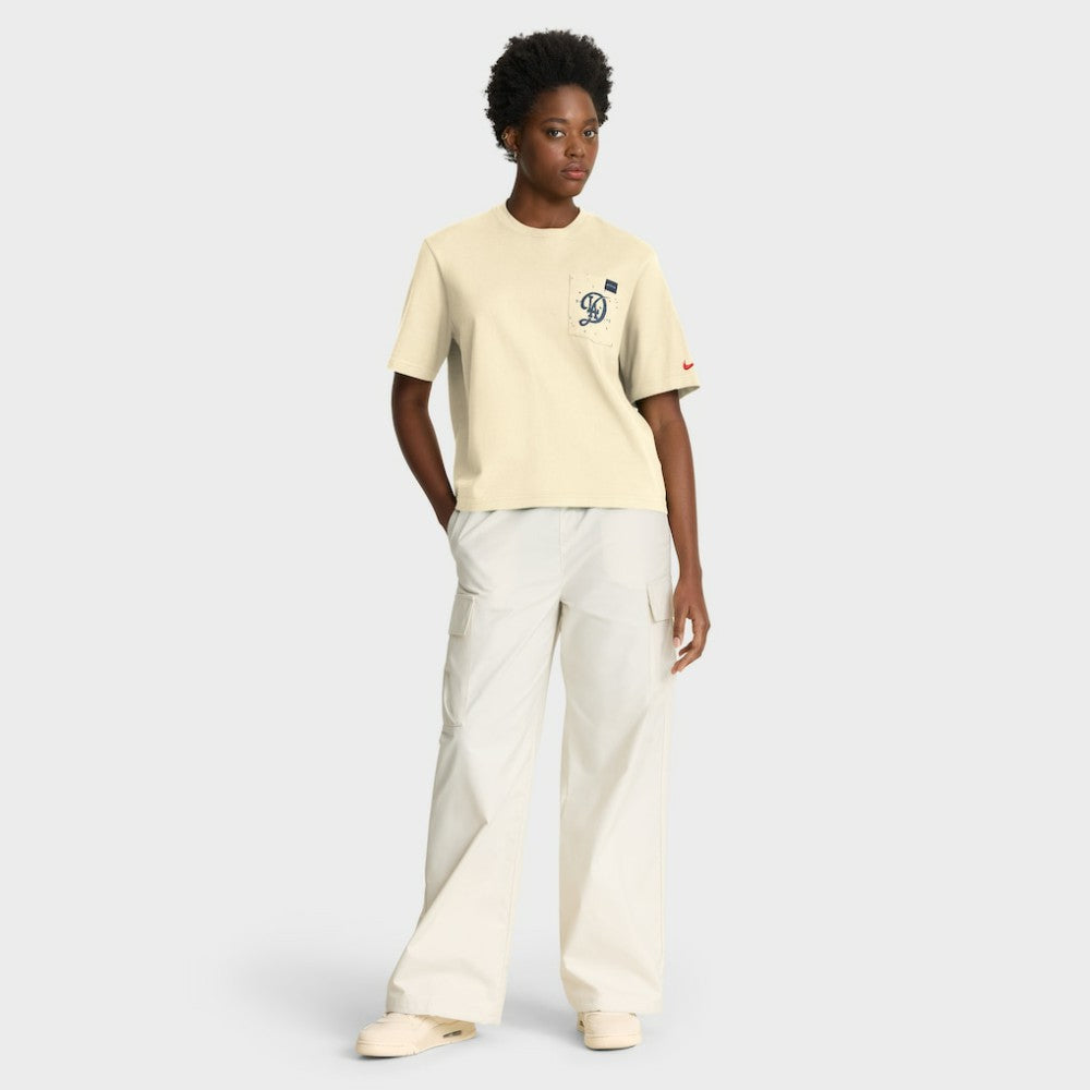 Los Angeles Dodgers Women's City Connect Pocket Boxy T-Shirt - Cream | Nike