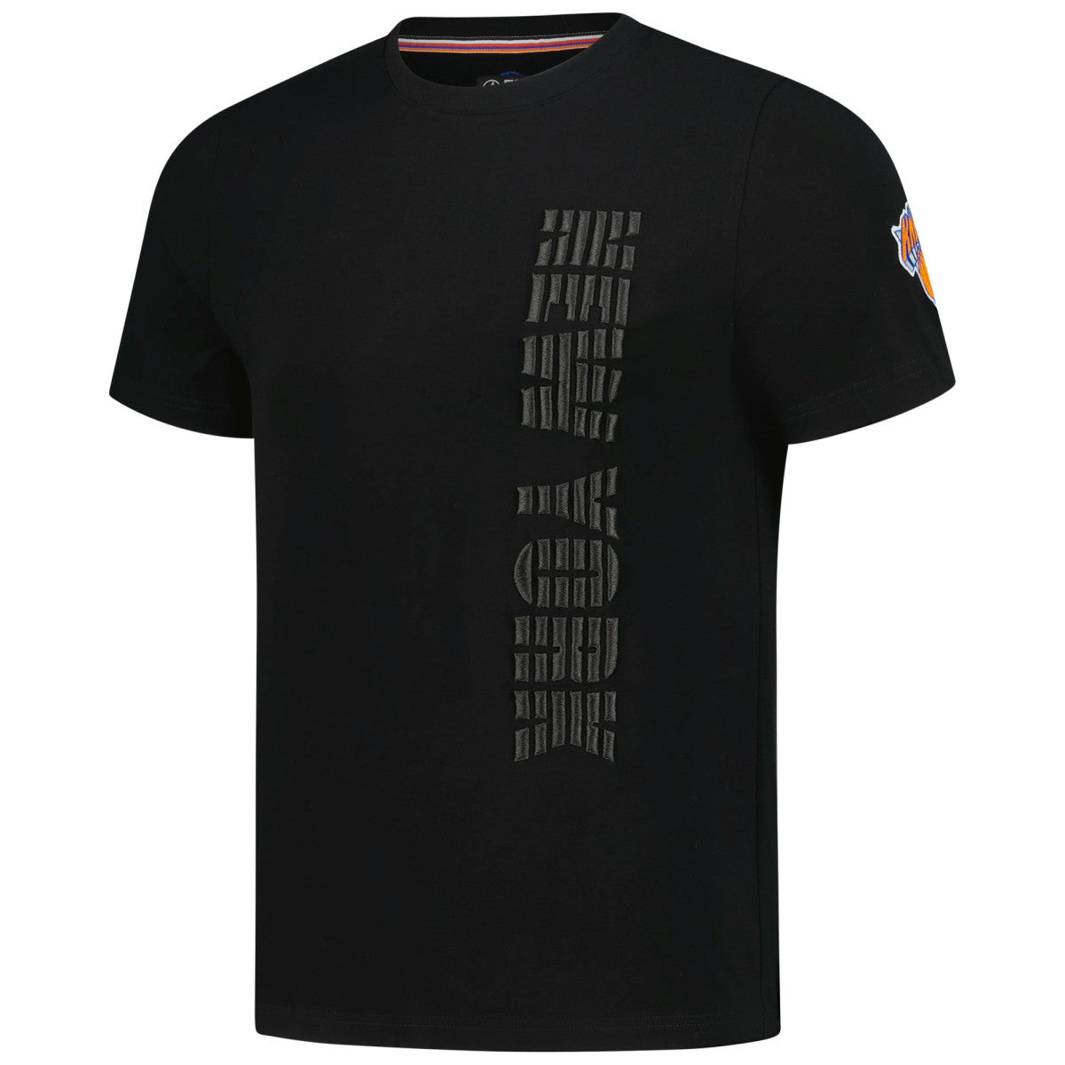 New York Knicks FISLL 3D Puff Print Sliced Logo T-Shirt - Black sale