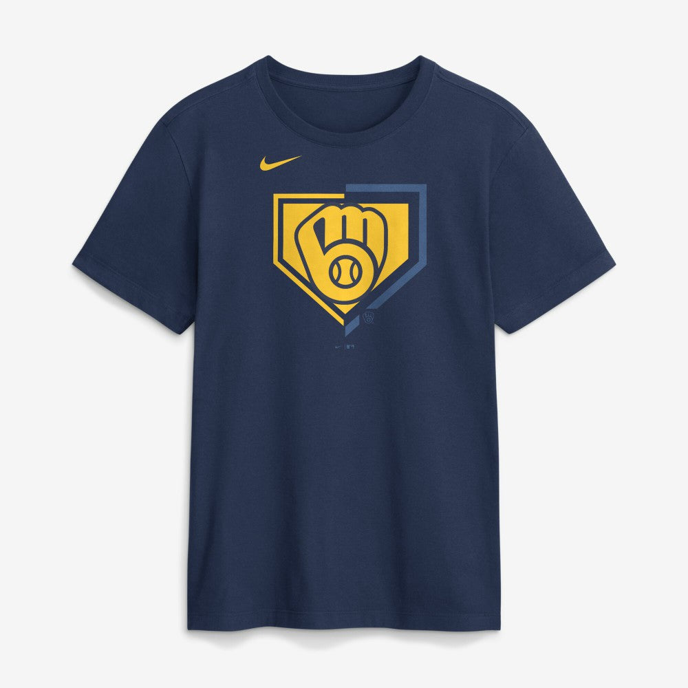 Milwaukee Brewers Icon T-Shirt - Navy | Nike