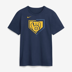 Milwaukee Brewers Icon T-Shirt - Navy | Nike