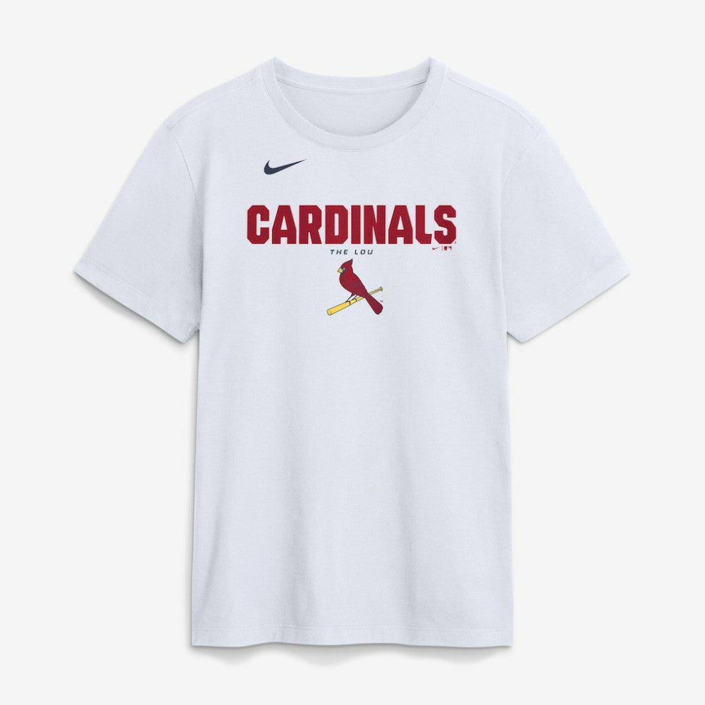 St. Louis Cardinals Bold Team Name T-Shirt - White | Nike