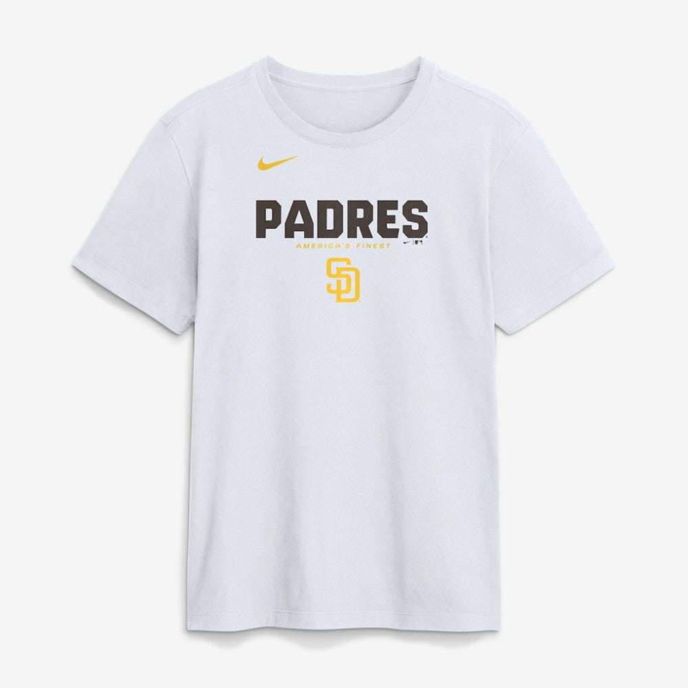 San Diego Padres Bold Team Name T-Shirt - White | Nike