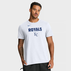 Kansas City Royals Bold Team Name T-Shirt - White | Nike
