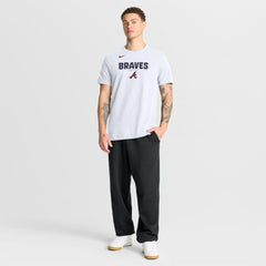 Atlanta Braves Bold Team Name T-Shirt - White | Nike