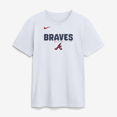 Atlanta Braves Bold Team Name T-Shirt - White | Nike
