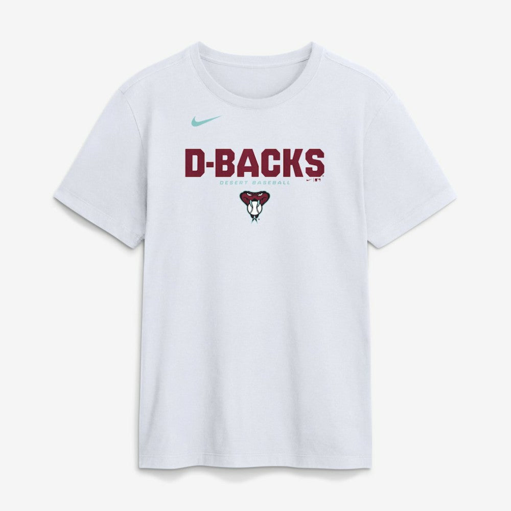 Arizona Diamondbacks Bold Team Name T-Shirt - White | Nike