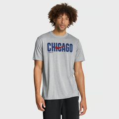 Chicago Cubs Swoosh Legend Dri-FIT T-Shirt - Heather Gray | Nike