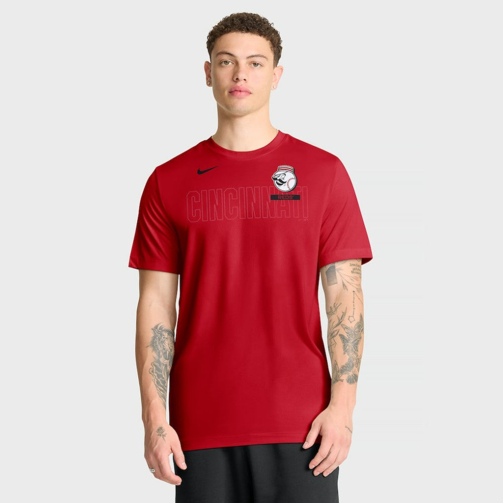 Cincinnati Reds Knockout Team Legend Dri-FIT T-Shirt - Red | Nike