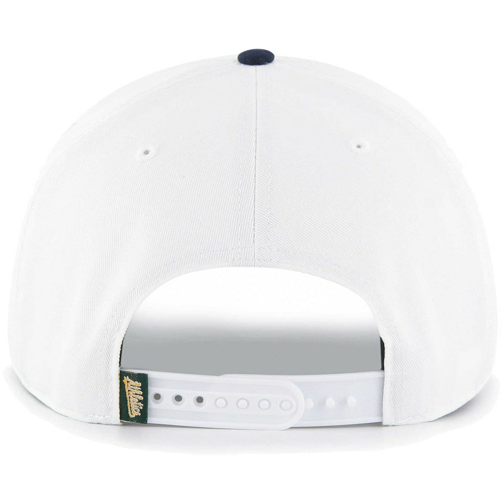 Athletics Flag Script Hitch Snapback Hat - White | 47 brand