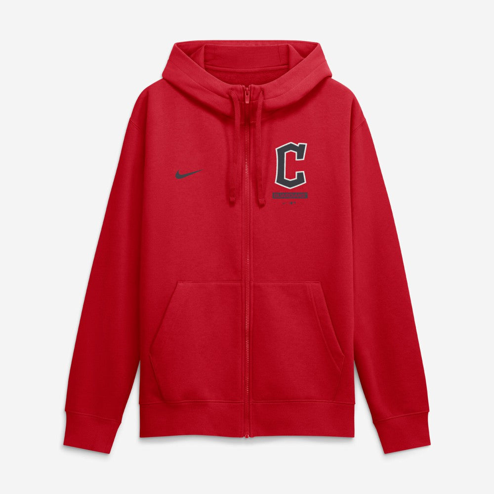 Cleveland Guardians Primetime Lockup Full-Zip Hoodie - Red | Nike