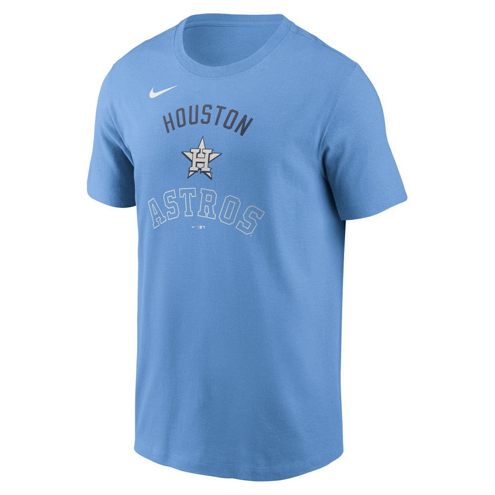 Houston Astros Early Innings Stack T-Shirt - Light Blue | Nike