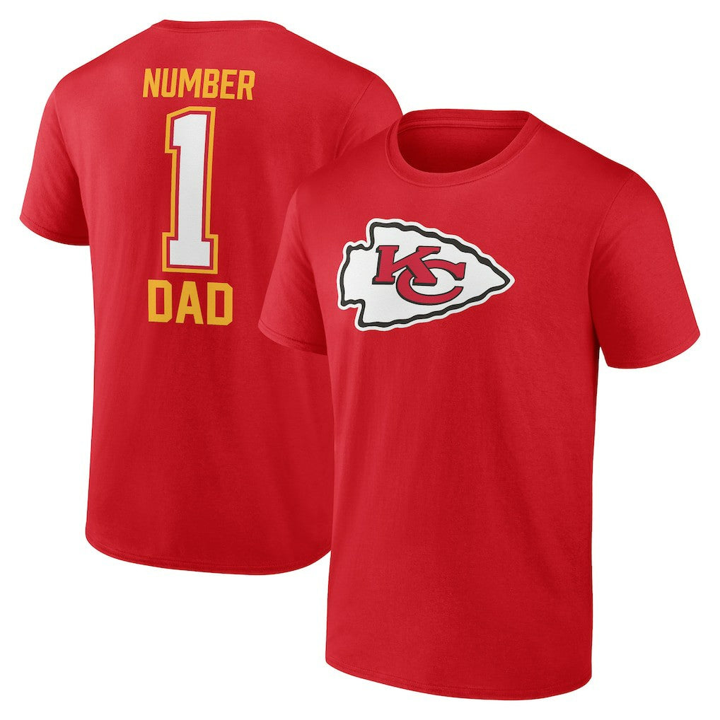 Kansas City Chiefs Father's Day T-Shirt - Red cheap