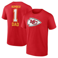 Kansas City Chiefs Father's Day T-Shirt - Red cheap