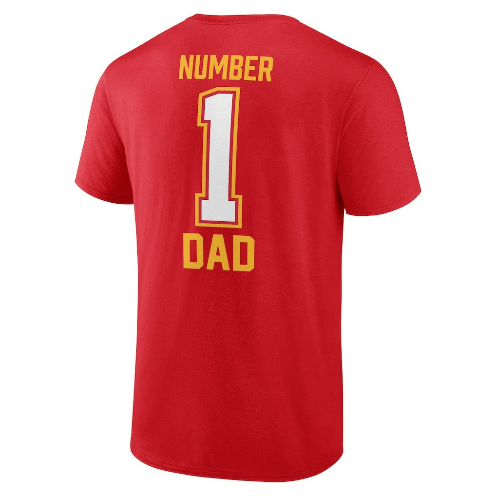 Kansas City Chiefs Father's Day T-Shirt - Red cheap