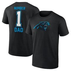 Carolina Panthers Father's Day T-Shirt - Black cheap