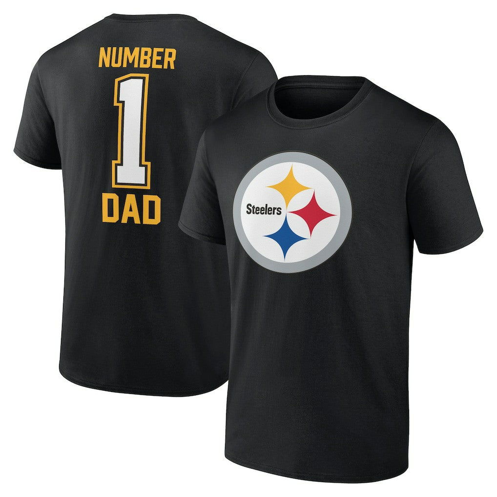 Pittsburgh Steelers Father's Day T-Shirt - Black cheap