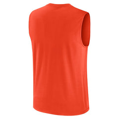 Cleveland Browns Large Logo Lightweight Dri-FIT Muscle Tank Top - Orange | Nike on sale