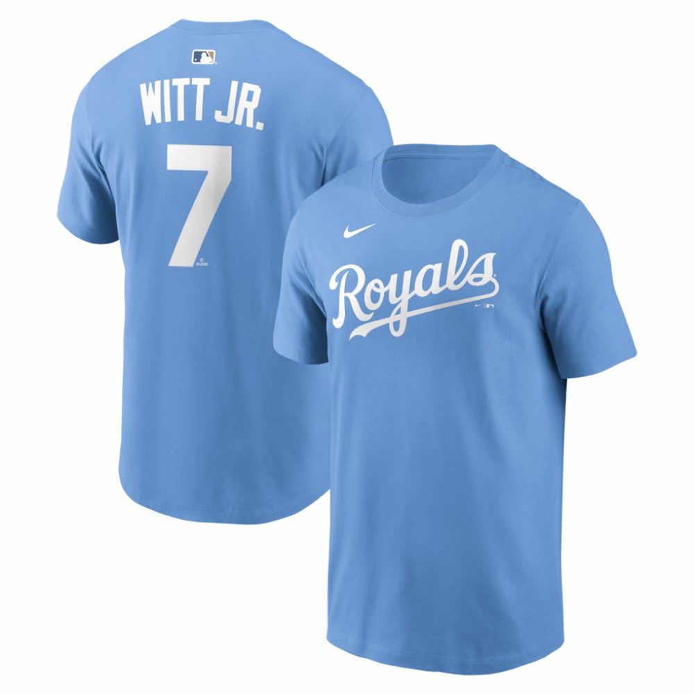 Bobby Witt Jr. Kansas City Royals Name & Number T-Shirt - Light Blue | Nike