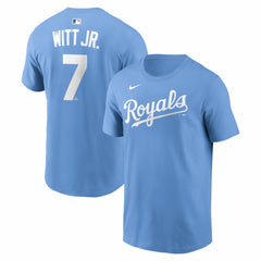 Bobby Witt Jr. Kansas City Royals Name & Number T-Shirt - Light Blue | Nike