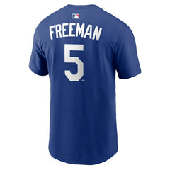 Freddie Freeman Los Angeles Dodgers Home Name & Number T-Shirt - Royal | Nike