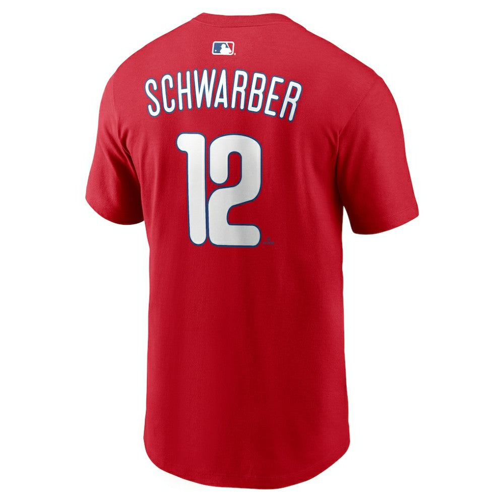 Kyle Schwarber Philadelphia Phillies  Name & Number T-Shirt - Red | Nike
