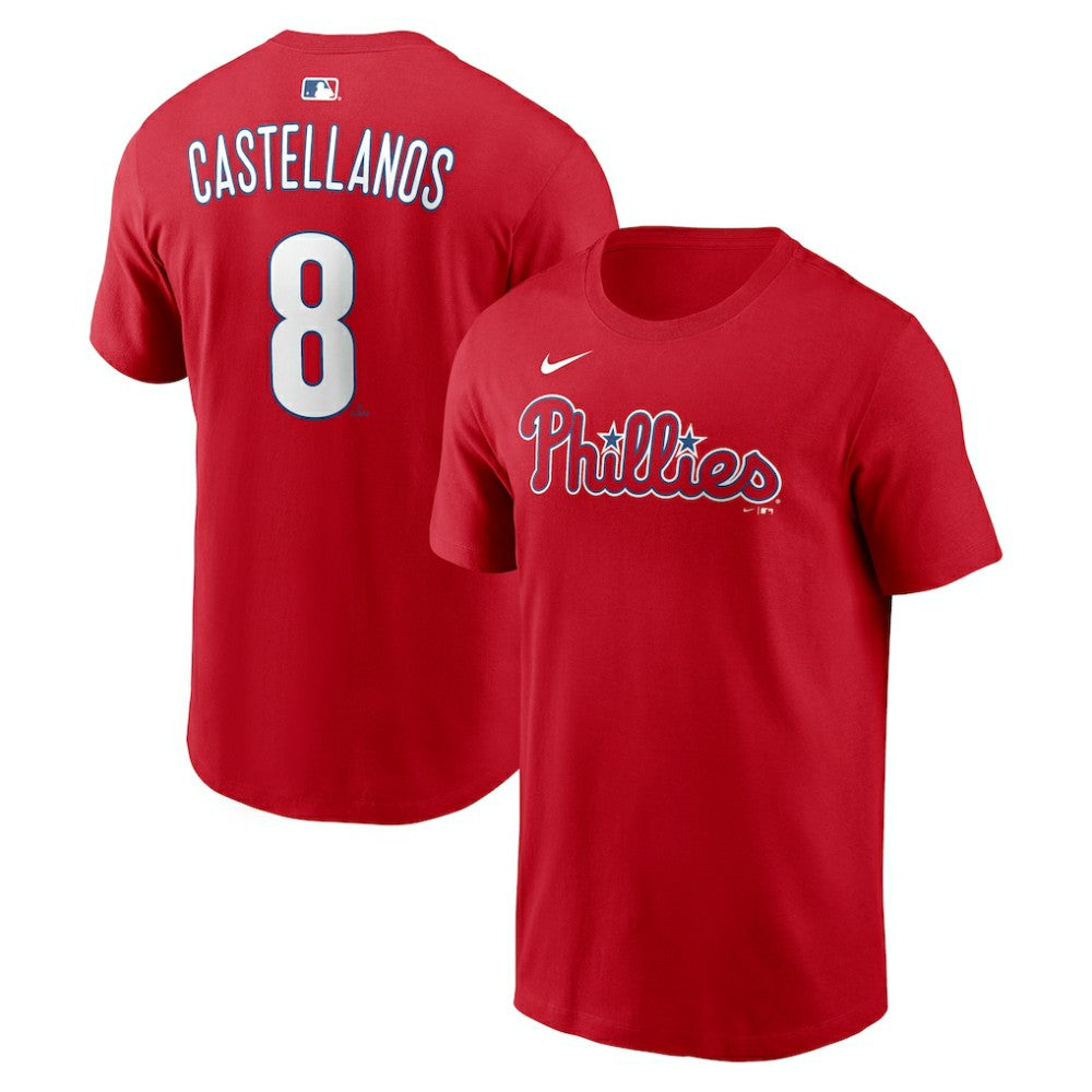Nick Castellanos Philadelphia Phillies  Name & Number T-Shirt - Red | Nike