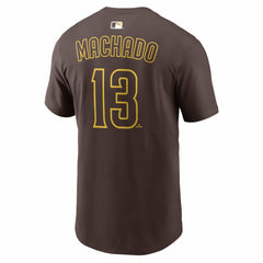 Manny Machado San Diego Padres  Name & Number T-Shirt - Brown | Nike
