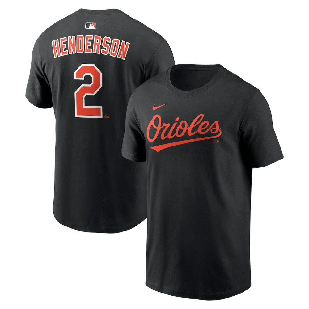 Gunnar Henderson Baltimore Orioles Name & Number T-Shirt - Black | Nike