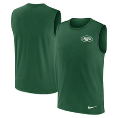 New York Jets Large Logo Lightweight Dri-FIT Muscle Tank Top - Green | Nike for sale