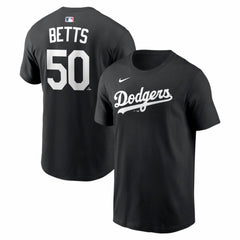 Mookie Betts Los Angeles Dodgers Name & Number T-Shirt - Black | Nike