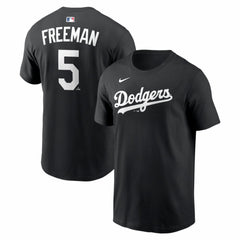 Freddie Freeman Los Angeles Dodgers Name & Number T-Shirt - Black | Nike