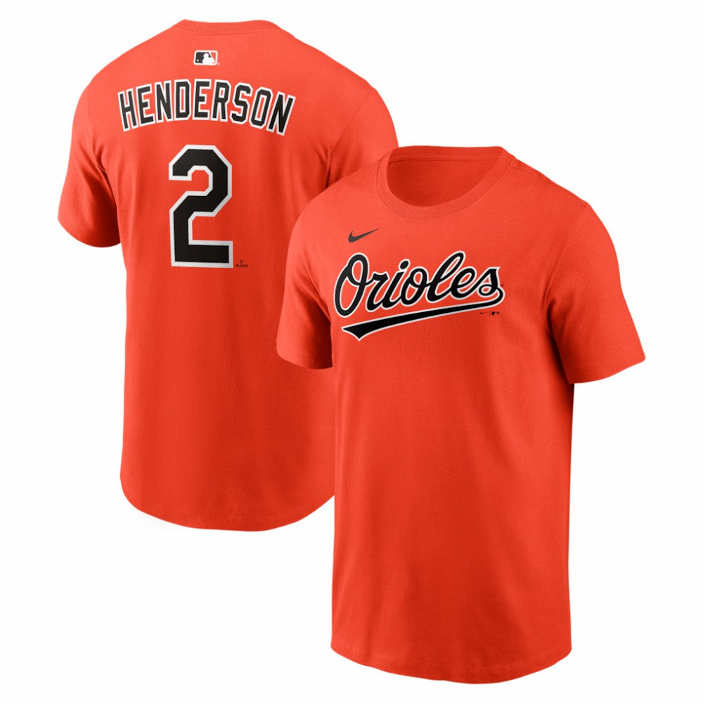 Gunnar Henderson Baltimore Orioles  Name & Number T-Shirt - Orange | Nike