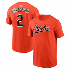 Gunnar Henderson Baltimore Orioles  Name & Number T-Shirt - Orange | Nike