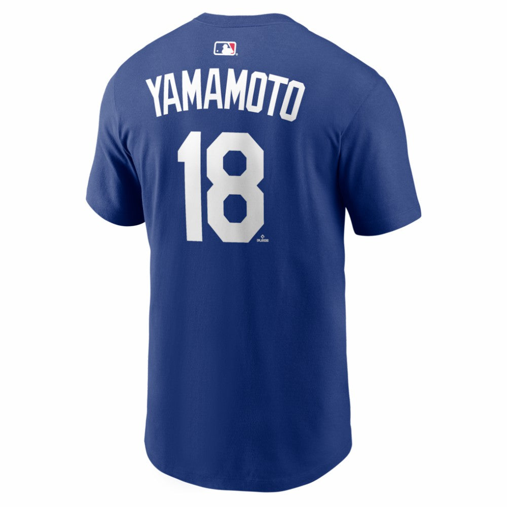 Yoshinobu Yamamoto Los Angeles Dodgers Home Name & Number T-Shirt - Royal | Nike