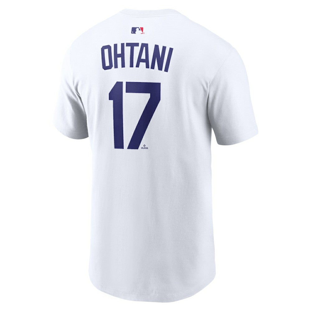 Shohei Ohtani Los Angeles Dodgers Name & Number T-Shirt - White | Nike